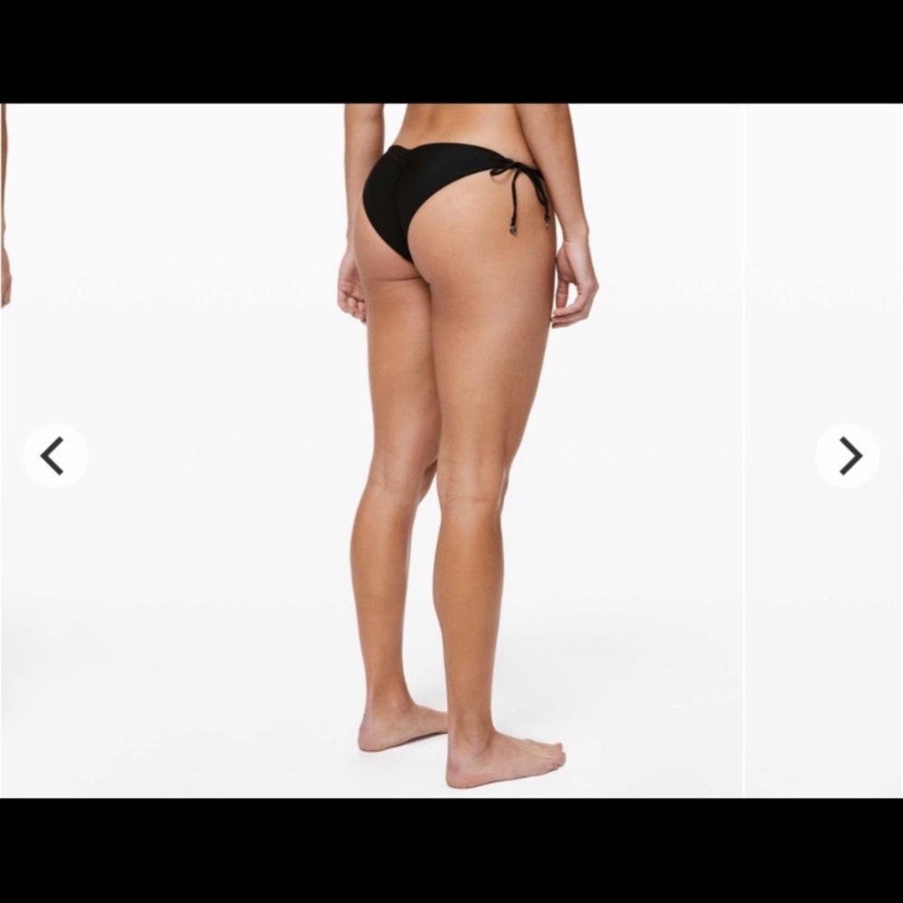 ISO LULULEMON SUN SOAKER BIKINI BOTTOMS 2 BLACK - Picture 3 of 3